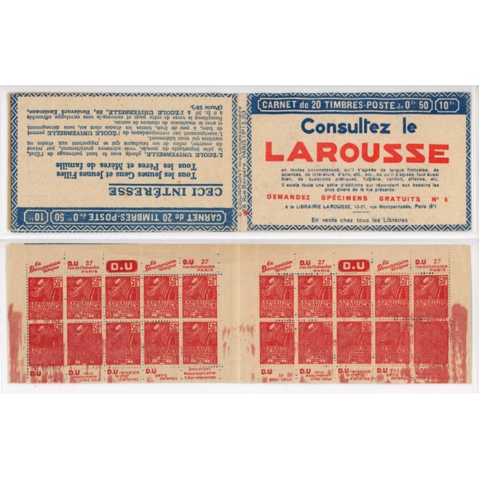 272-C 6 - DU - DU - DU - DU - Serie 213 - (maculage important) - Cote 500 Euros