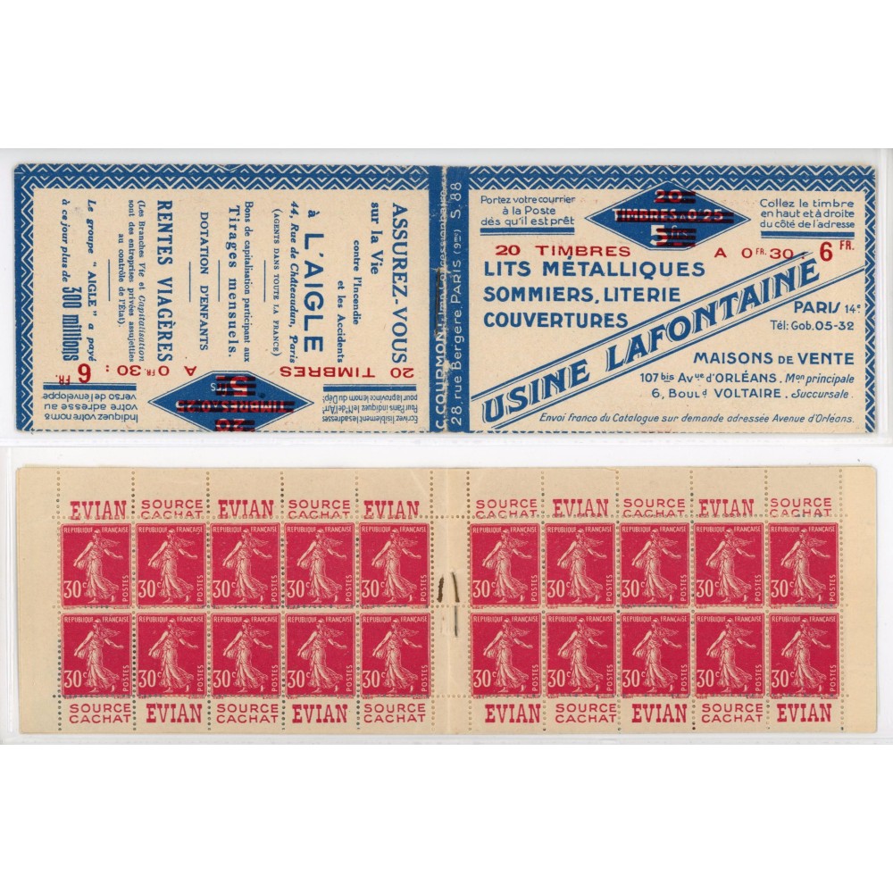 191-C 1 - EVIAN - EVIAN - EVIAN - EVIAN - Serie 88 - Cote 250 Euros