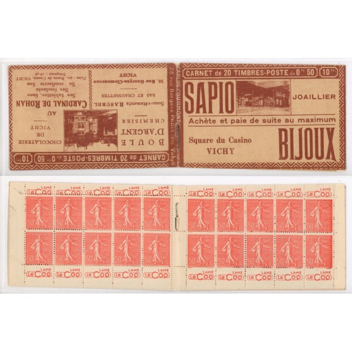 199-C 2 - Serie Vichy II - Cote 270 Euros