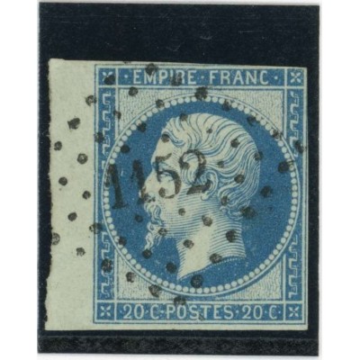 YT 14 Ad - Bleu sur Vert - PC 1152 - Dunkerque - Nord (57) - Bord de feuille