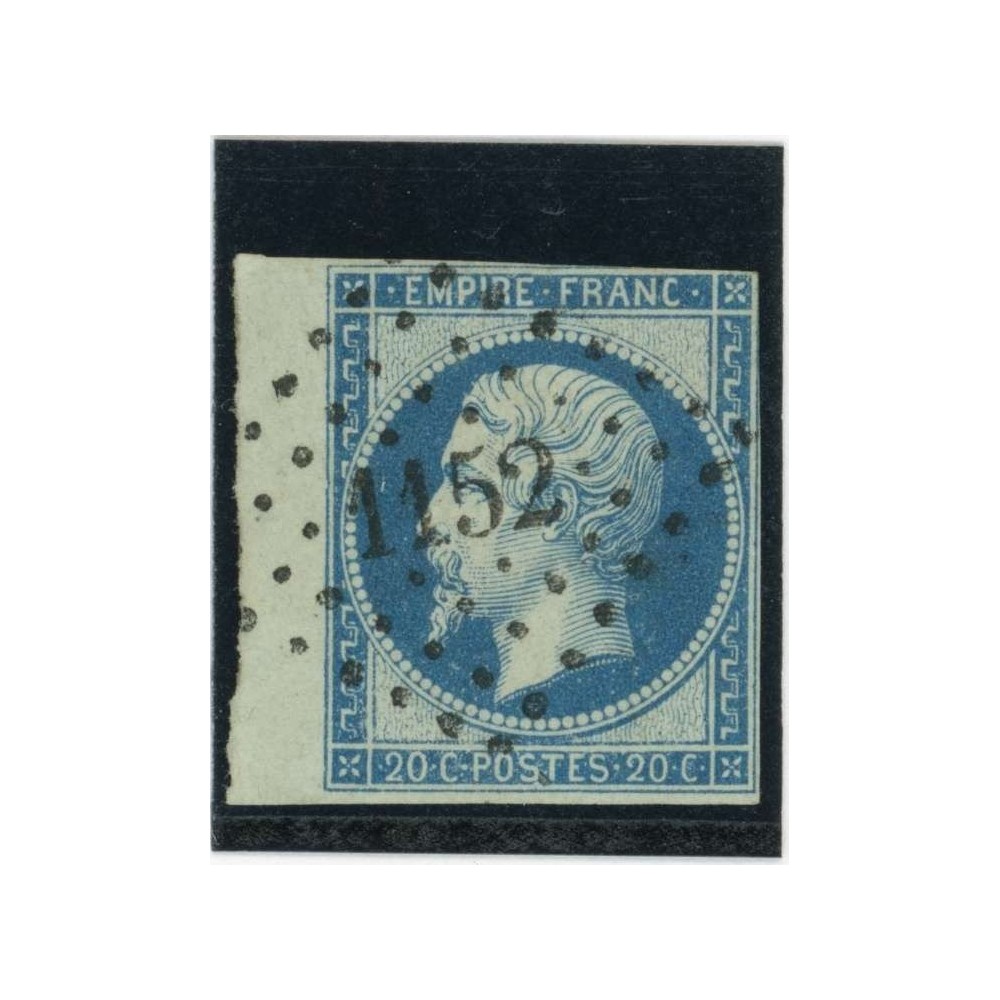 YT 14 Ad - Bleu sur Vert - PC 1152 - Dunkerque - Nord (57) - Bord de feuille