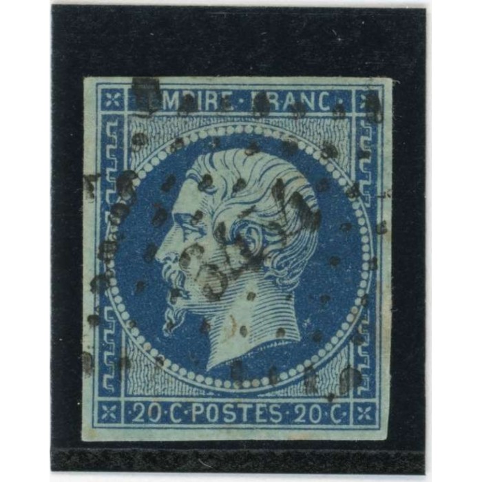 YT 14 Ad - Bleu sur Vert - PC 3454 - Uzès - Gard (29)