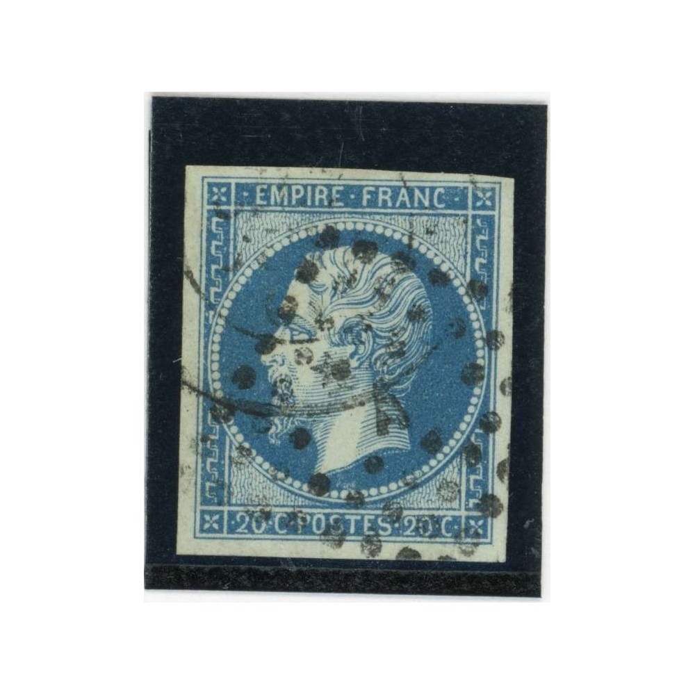 YT 14 Ad - Bleu sur Vert - Lettre A