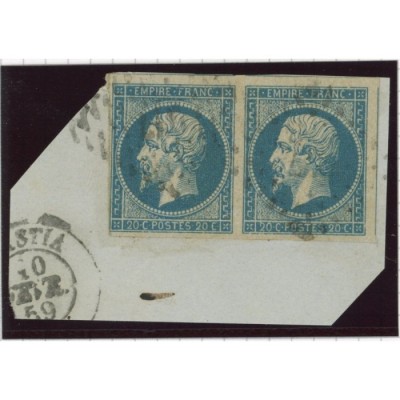 YT 14  - Cachet Bastia - Paire