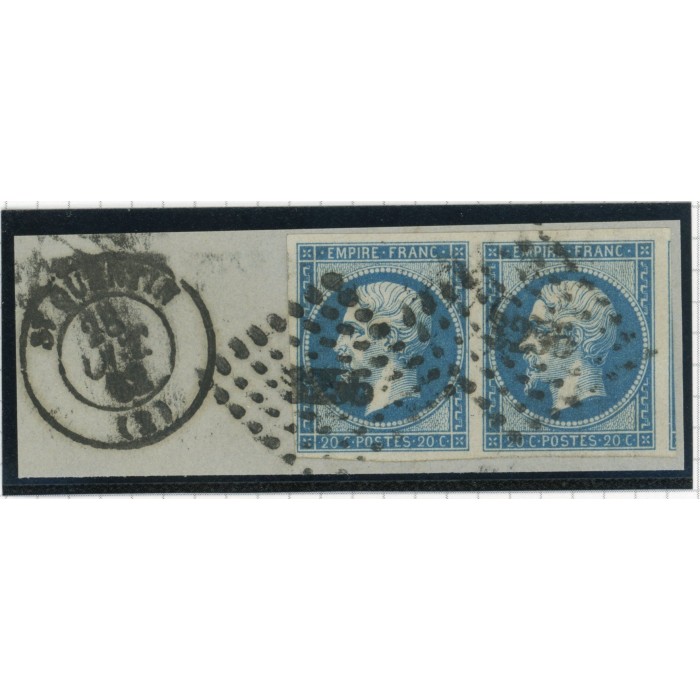 YT 14  - Cachet St quentin - Paire