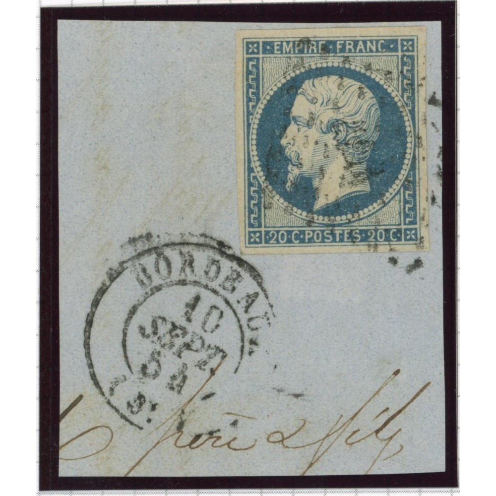 YT 14  - Cachet Bordeaux