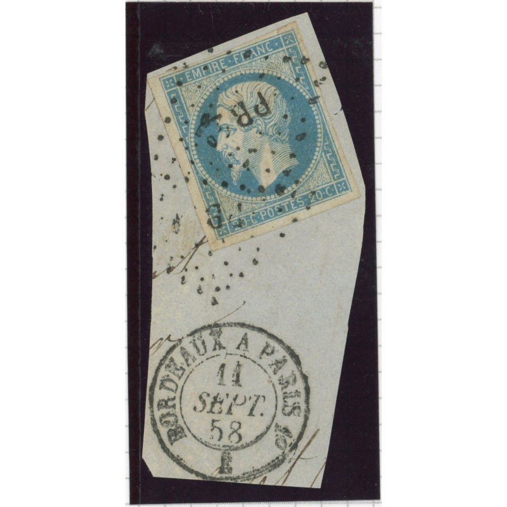 YT 14  - Cachet Bordeaux a Paris