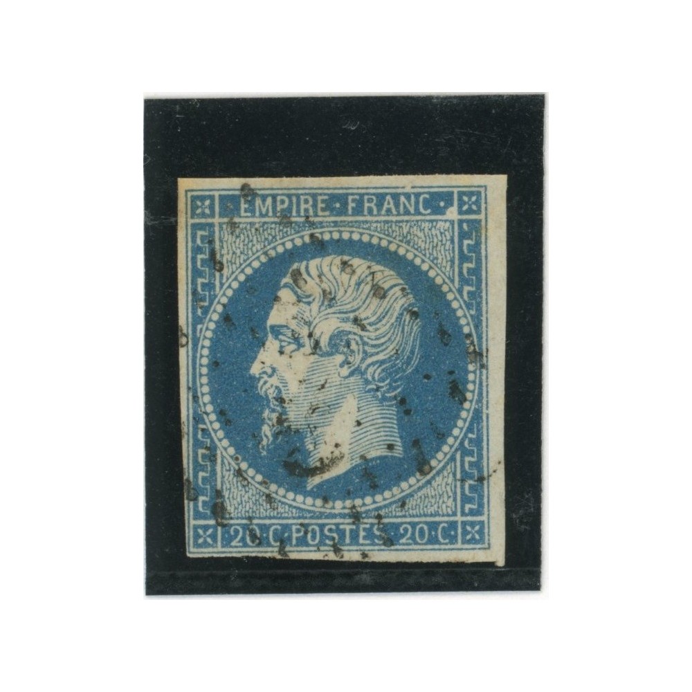 YT 14  - Variété - Tache blanche cartouche haut droit