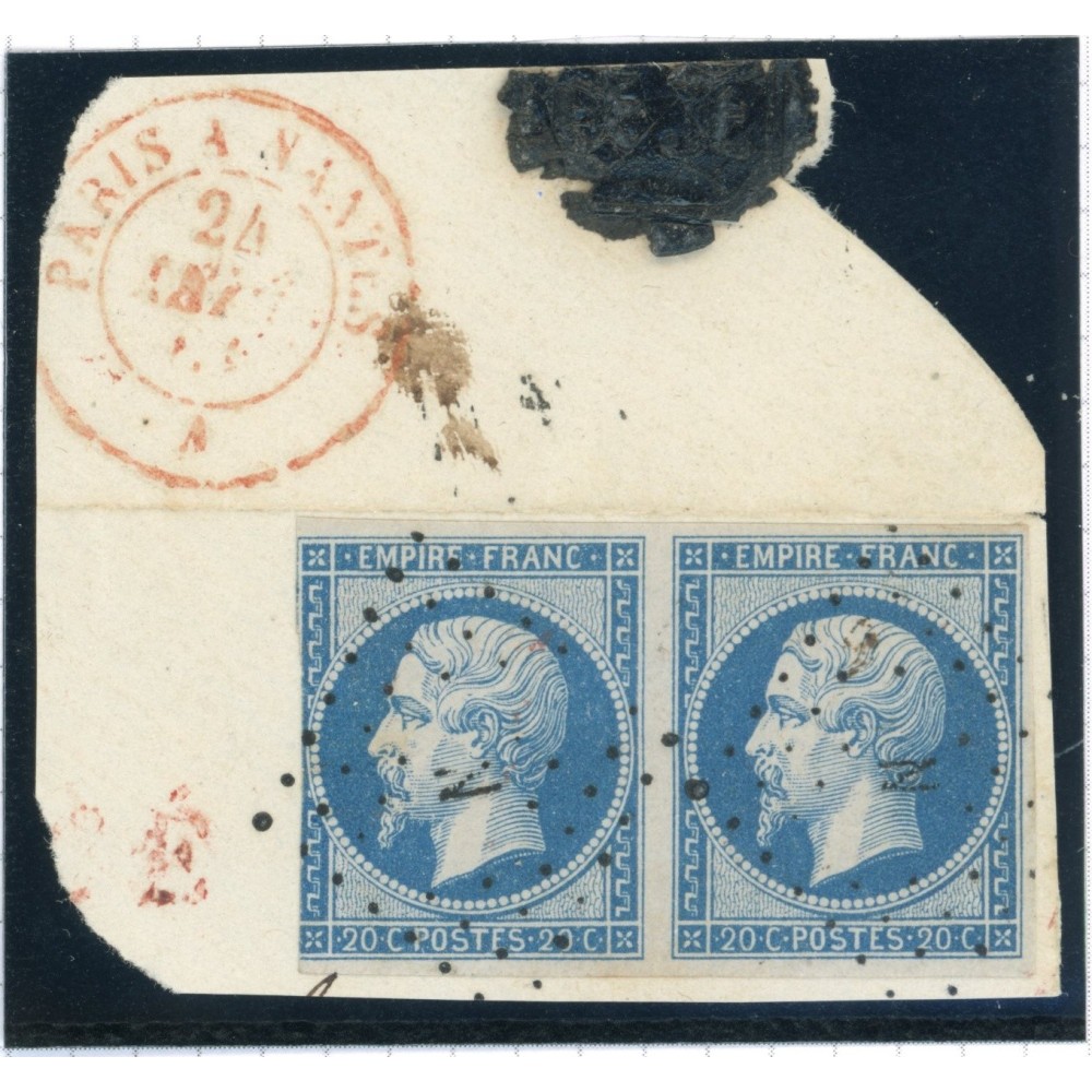 YT 14  - Cachet rouge (Paris a Nantes)