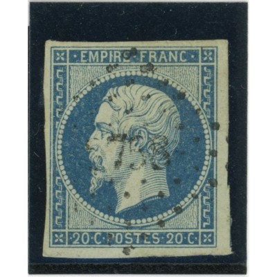 YT 14 Ad - Bleu sur vert -  -Signé Scheller