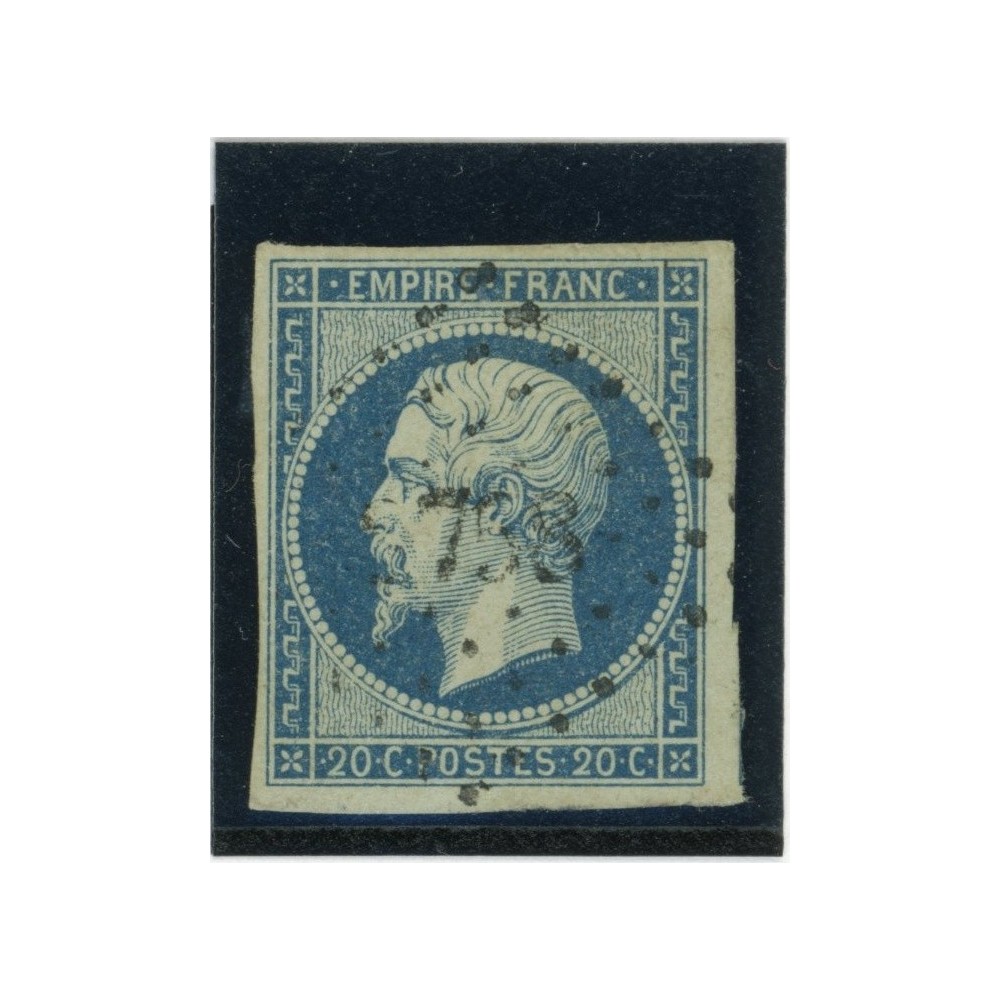 YT 14 Ad - Bleu sur vert -  -Signé Scheller