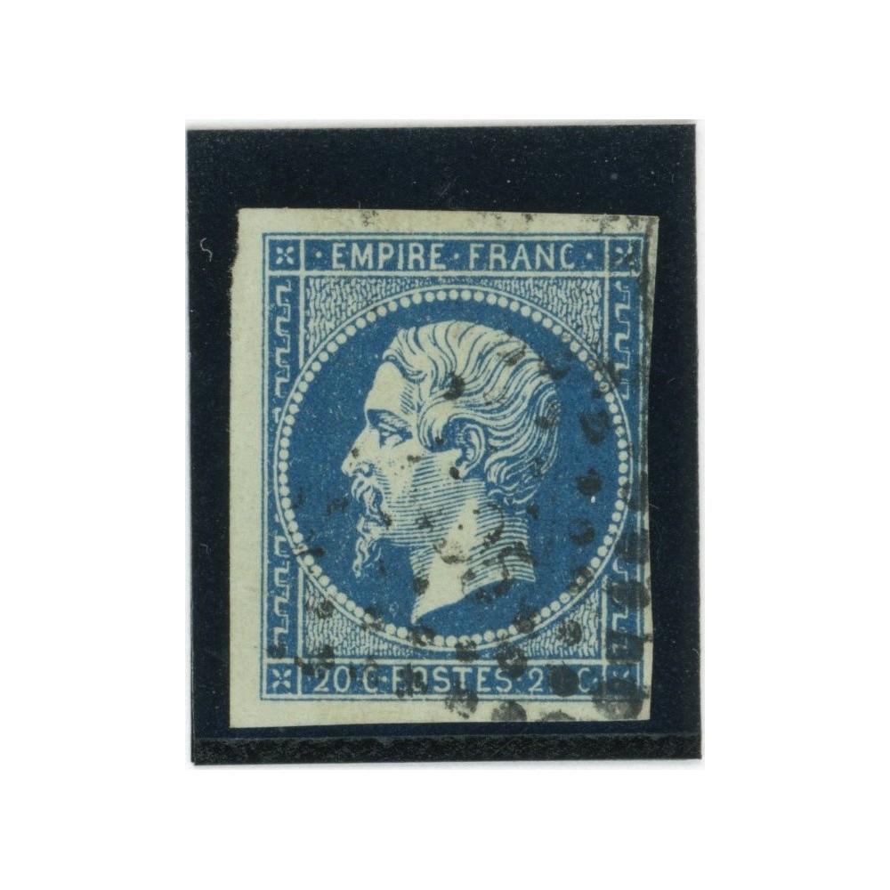 YT 14 Ad - Bleu sur vert -  -Signé Brun