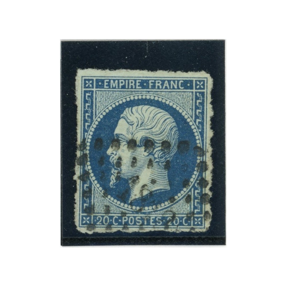 YT 14 Ad - Bleu sur vert -  -Signé Scheller