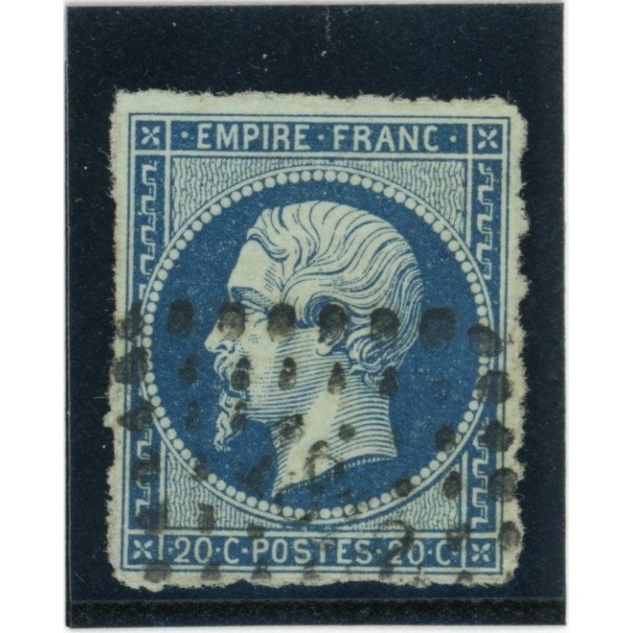 YT 14 Ad - Bleu sur vert -  -Signé Scheller