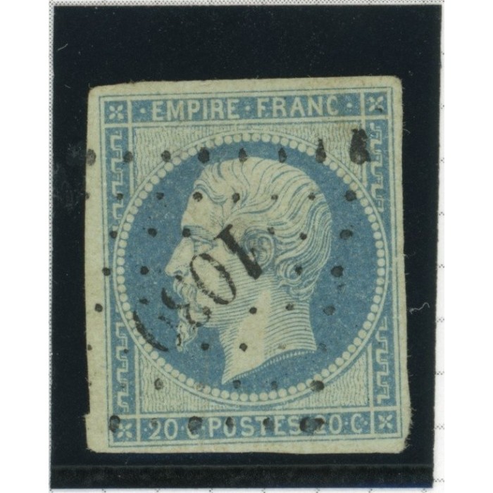 YT 14 Ad - Bleu sur vert