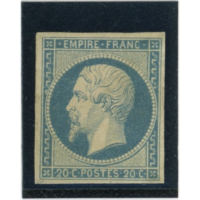 YT 14 Af - Bleu laiteux - Neuf x -Signé Brun