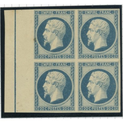 YT 14 Ai - Neuf x - Bloc de 4 avec Filet d'Encadrement -  Certificat 15703