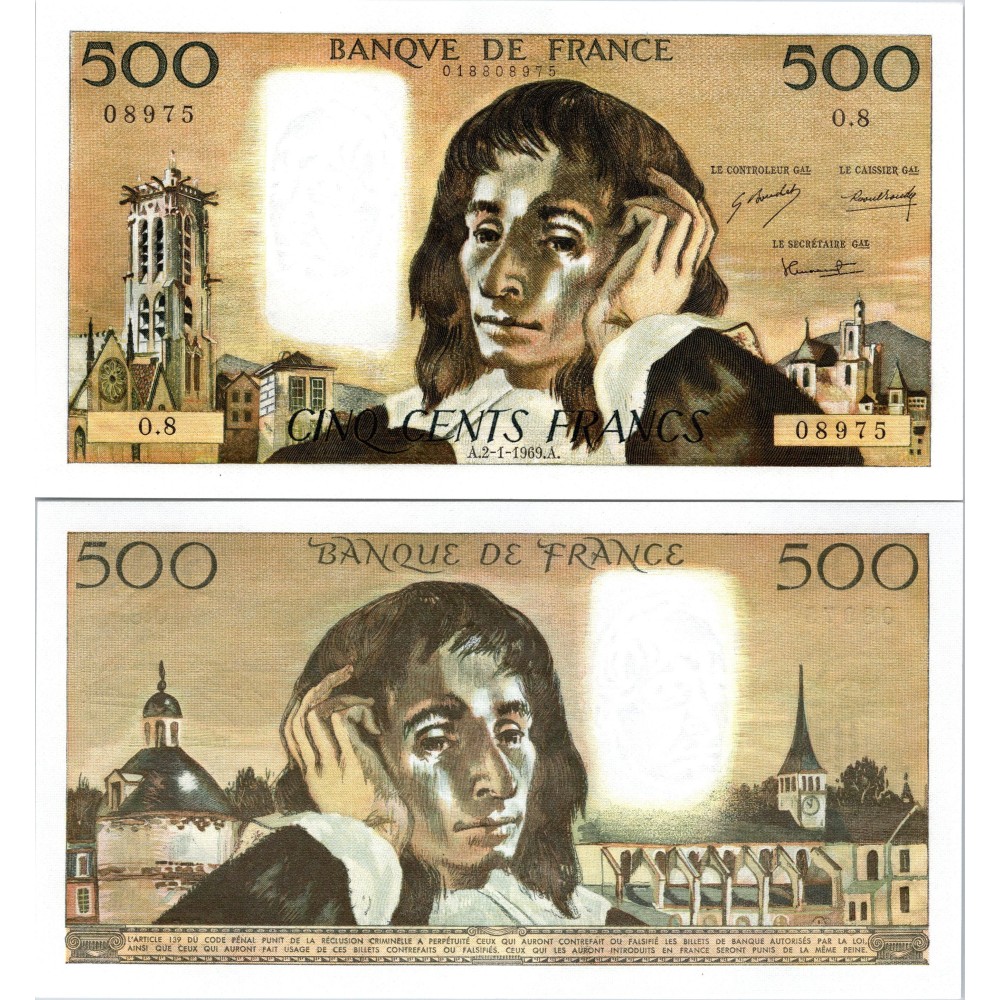 Fay.01.03 - 02/01/69 - Alph T.10 - 500 Francs Pascal
