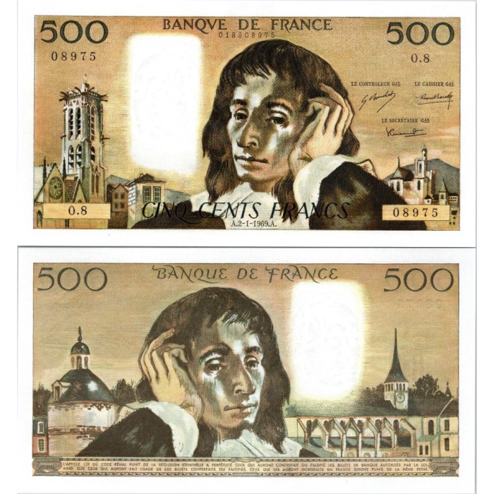 Fay.01.03 - 02/01/69 - Alph T.10 - 500 Francs Pascal