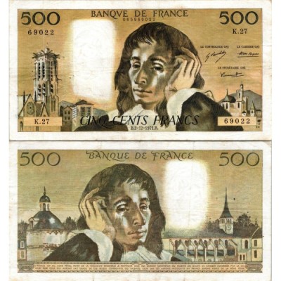 Fay.01.07 - 02/12/71 - Alph K.27 - 500 Francs Pascal