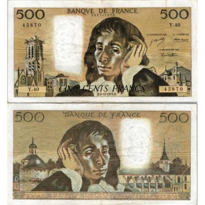 Fay.01.10 - 06/12/73 - Alph Y.40 - 500 Francs Pascal