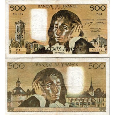 Fay.01.11 - 05/09/74 - Alph P.41 - 500 Francs Pascal