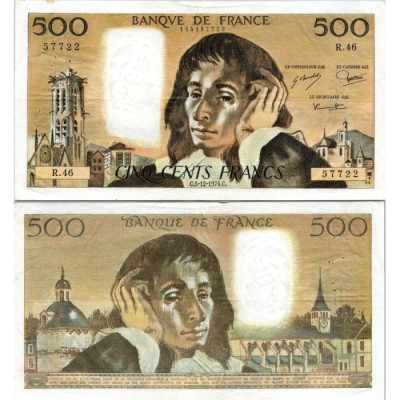 Fay.01.12 - 05/12/74 - Alph A.47 - 500 Francs Pascal