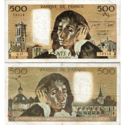 Fay.01.12 - 05/12/74 - Alph R.49 - 500 Francs Pascal