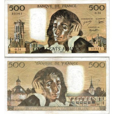 Fay.01.13 - 06/11/75 - Alph O.54 - 500 Francs Pascal