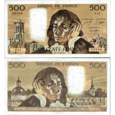 Fay.01.13 - 06/11/75 - Alph R.52 - 500 Francs Pascal