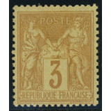 N°86 - Sage 3c Bistre sur jaune