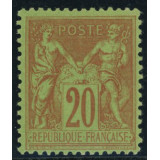 N°96 - Sage 20c Brique sur vert