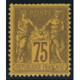 N°99 - Sage 75c Violet sur orange