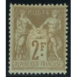 N°105 - Sage 2f Bistre sur azuré