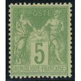 N°106 - Sage 5c Vert-jaune (non émis)