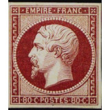 N°17 - Napoléon III 80c Carmin