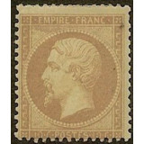 N°21 - Napoléon III dentelé 10c Bistre