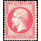 N°24 - Napoléon III dentelé 80c Rose