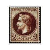 N°26 - Napoléon III lauré 2c Brun-rouge