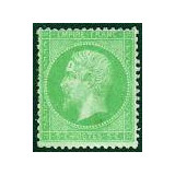 N°35 - Napoléon III 5c Vert-pale sur bleu