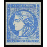 N°44 - Cérès Bordeaux 20c Bleu Type I