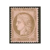 N°54 - Cérès IIIe Rép. 10c Brun sur rose