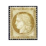 N°55 - Cérès IIIe Rép. 15c Bistre gros chiffres