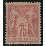 N°81 - Sage 75c Carmin sur rose