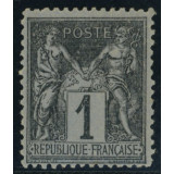 N°83 - Sage 1c Noir sur azuré